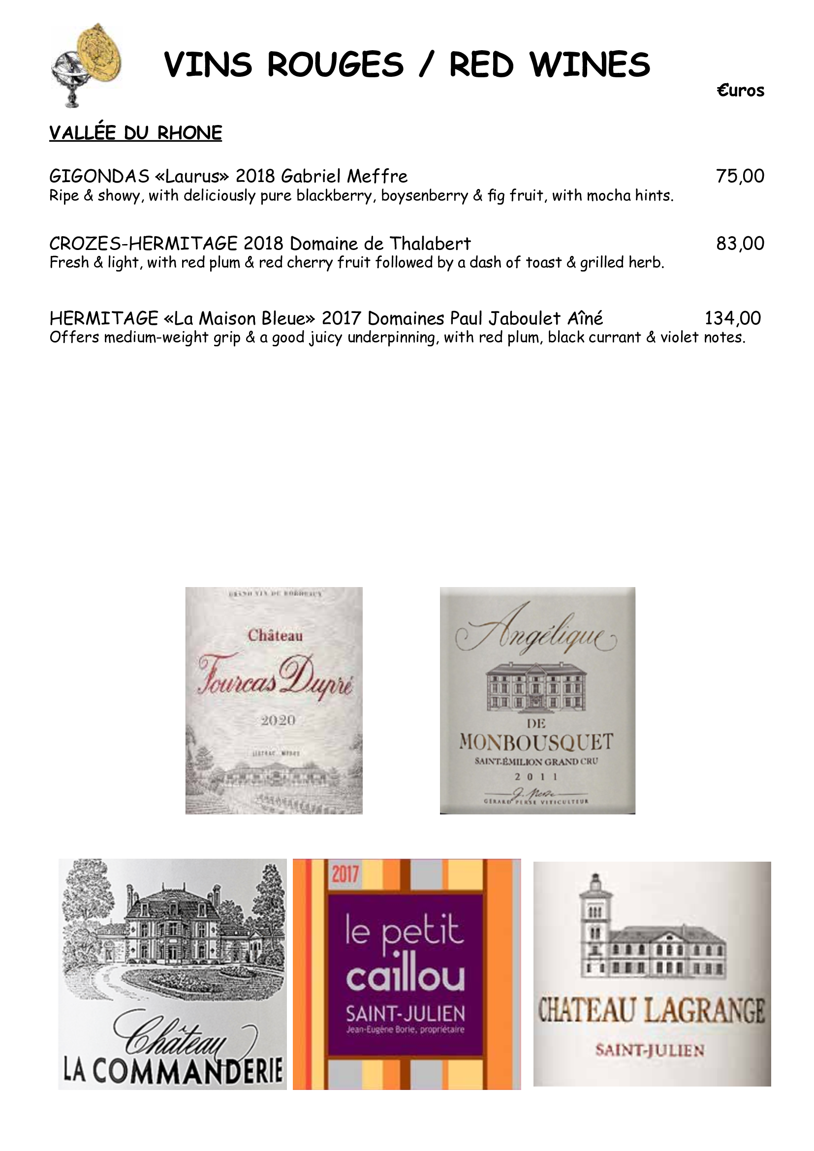 Carte des vins — page 5